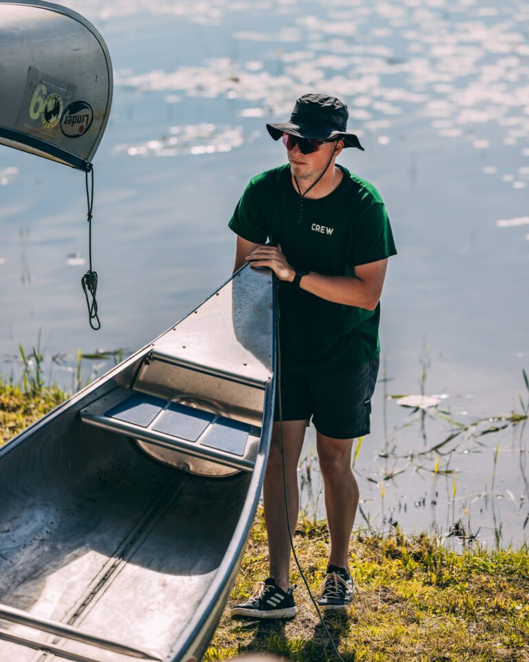 l'équipe du voyage en canoe